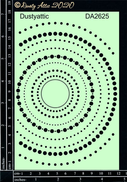 Circle Dots Stencil (5"x7"): Dusty Attic