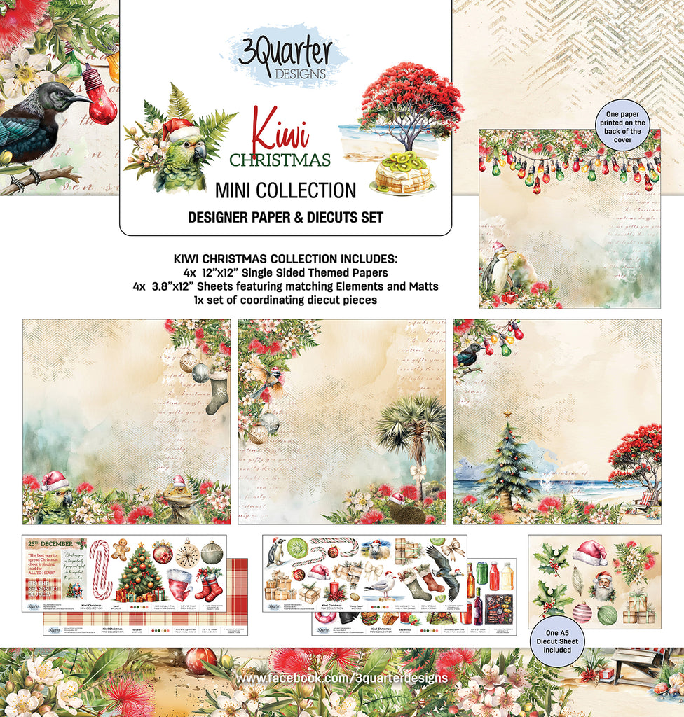 3Quarter Designs - Kiwi Christmas 12"x12" Mini Collection