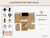 Craftreat : Project Template - Be Happy Project Pack (3 sets in pack)