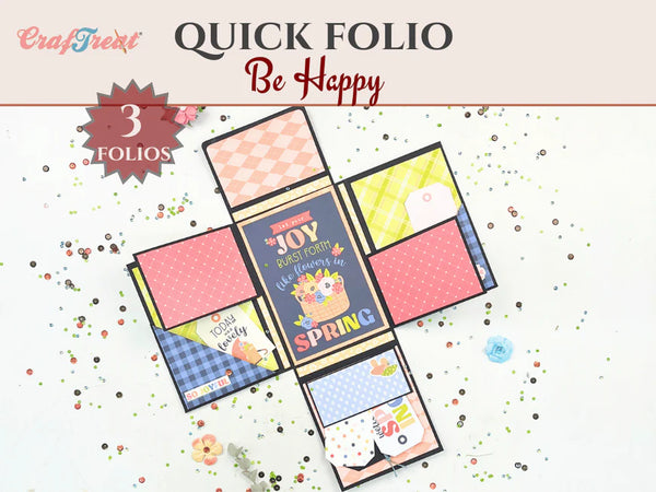 Craftreat : Project Template - Be Happy Project Pack (3 sets in pack)