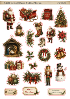SS120 : Traditional Christmas - Clear Sticker Sheet