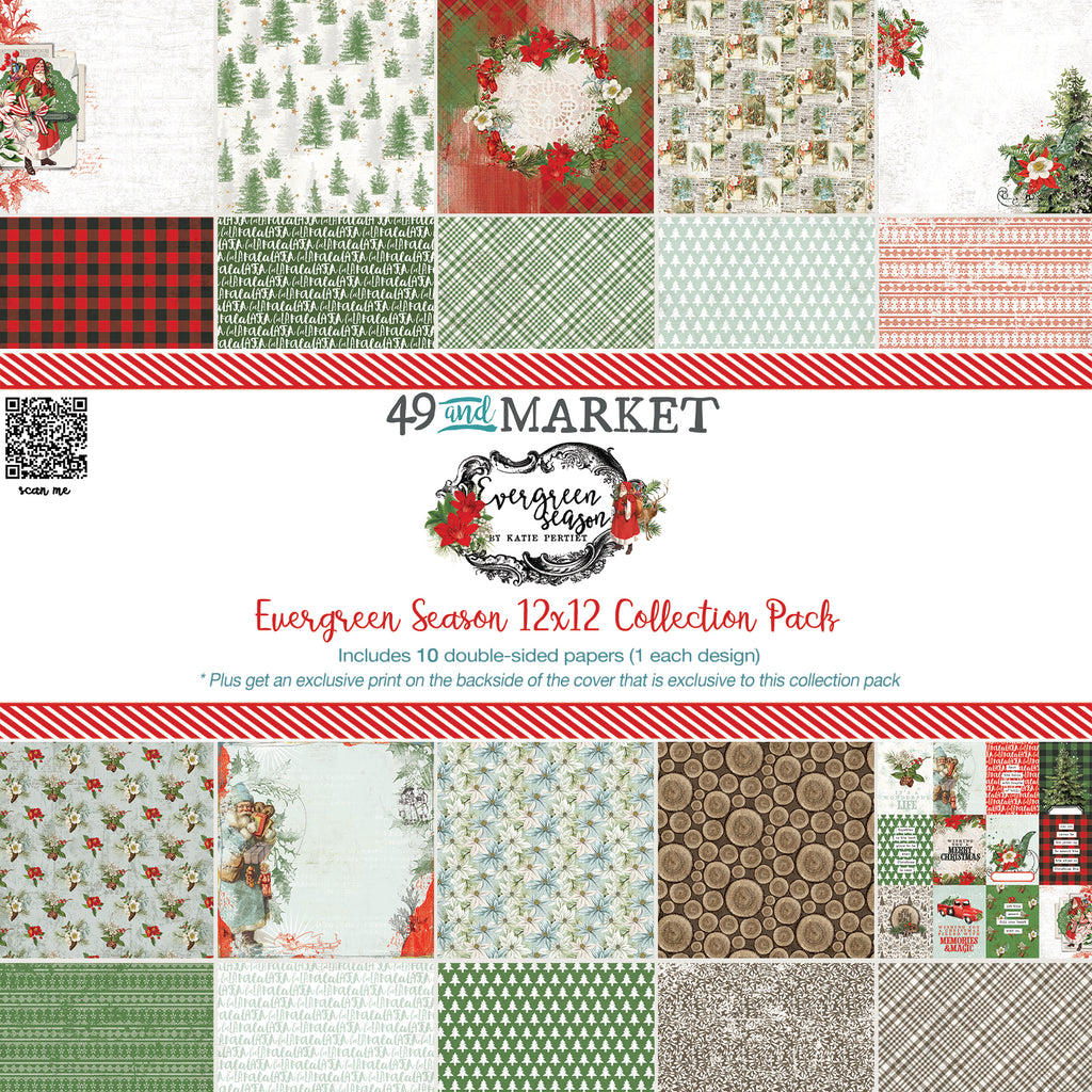 12 x 12 Paper pack : Evergreen Season - (49&Market)