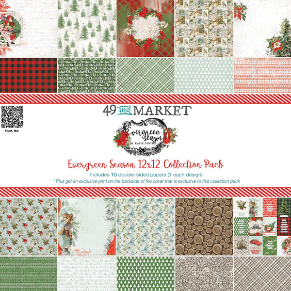 12 x 12 Paper pack : Evergreen Season - (49&Market)