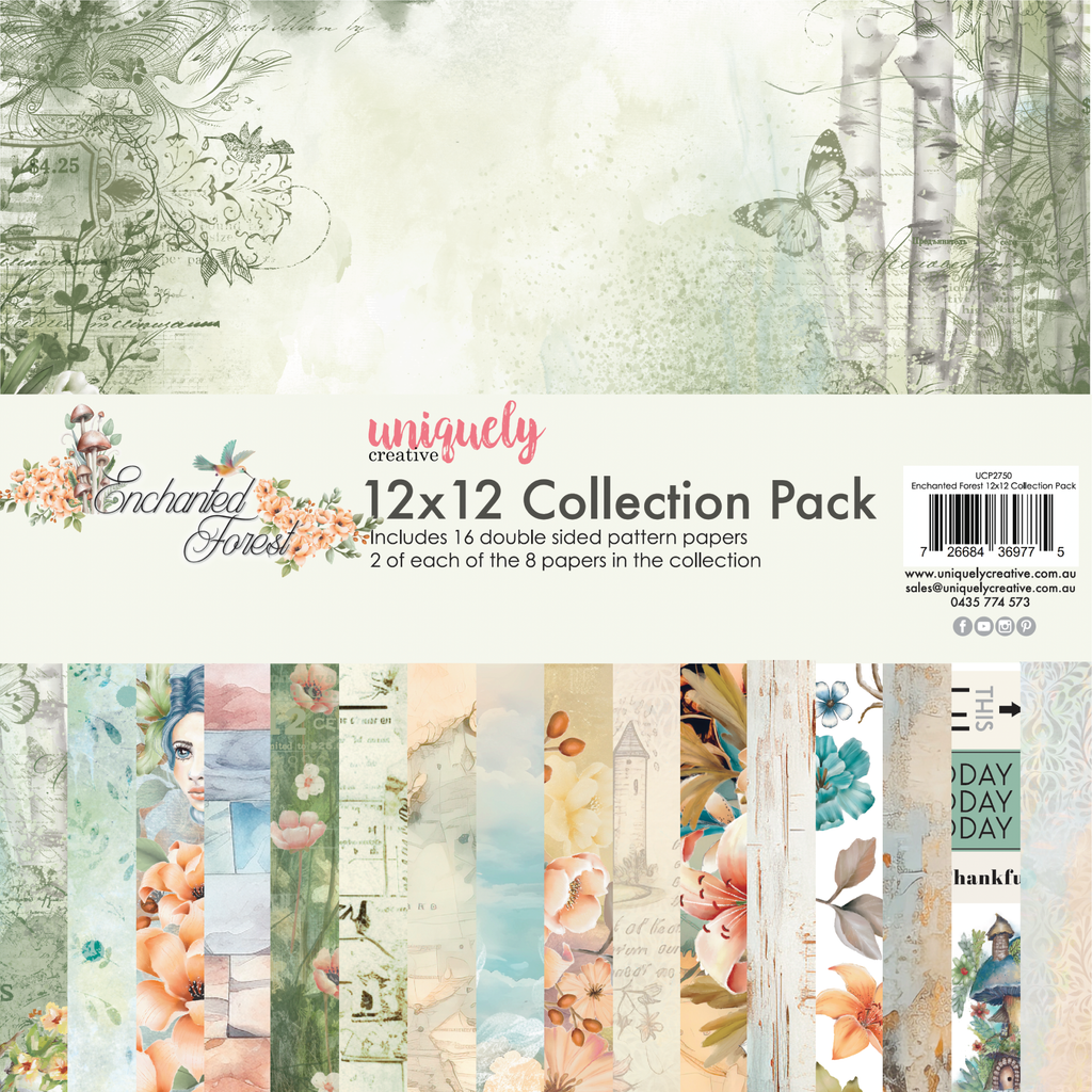 UCP2750 :  12 x 12 Collection Pack (16 sheets) (Enchanted Forest)