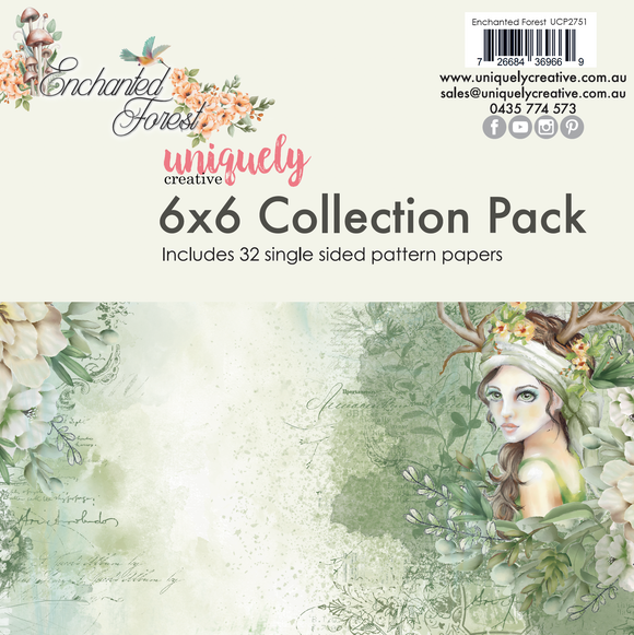 UCP2751 :  6 x 6 Collection Pack (32 sheets)  (Enchanted Forest)