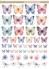 FC102 - Pastel Butterflies A4 Fussy Cut Sheet/Digital Download