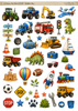 FC109 - Toddler Boy - A4 Fussy Cut Sheet/Digital Download/Die Cuts