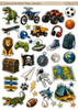 FC110 - Primary School Aged Boy - A4 Fussy Cut Sheet/Digital Download/Die Cuts