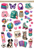 FC114 - Primary School Aged Girl - A4 Fussy Cut Sheet/Digital Download/Die Cuts