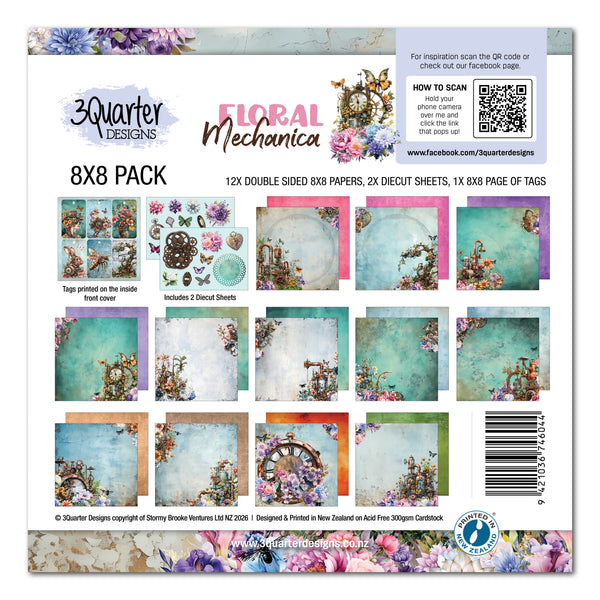8x8 Floral Mechanica  Collection