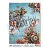 Floral Mechanica  A4 Rice Paper Sheet