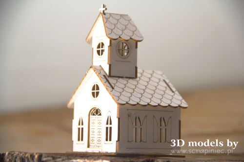 Mini Church -  Decorative Chipboard (5620)