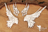 Large 3D Angel Wings -  Decorative Chipboard (5652)