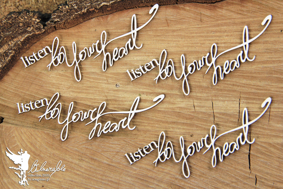 Listen to your Heart -  Decorative Chipboard (5660)