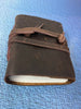 Handmade Leather Journal - 3" x 4" Leather Strip Closure