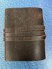 Handmade Leather Journal - 3" x 4" Leather Strip Closure