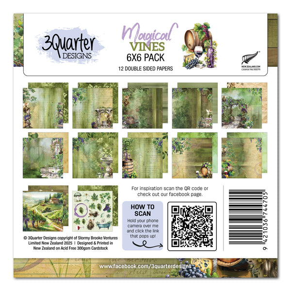 3Quarter Designs - Magical Vines 6"x6" Collection
