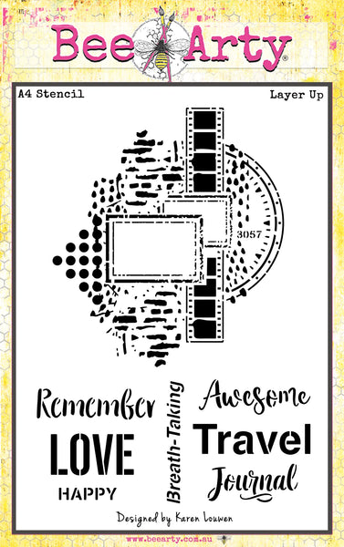 Layer Up A4 Stencil : Measured Moments