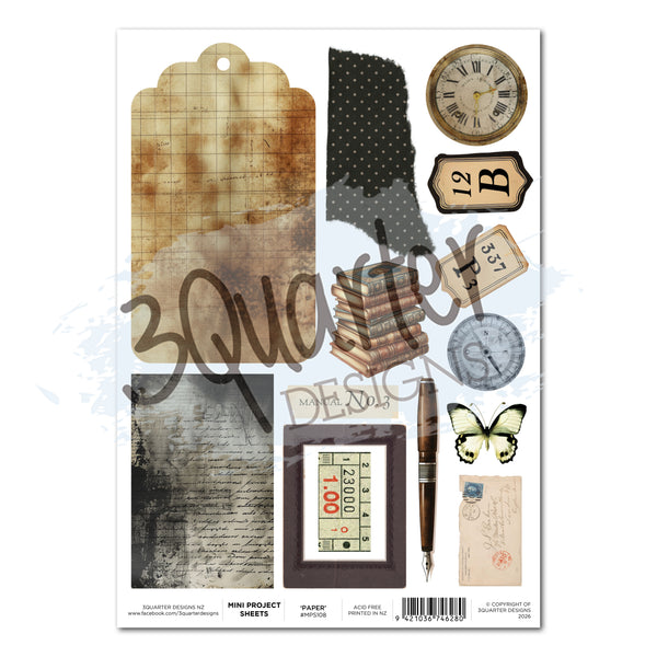 Paper Tales A4 Project Sheet