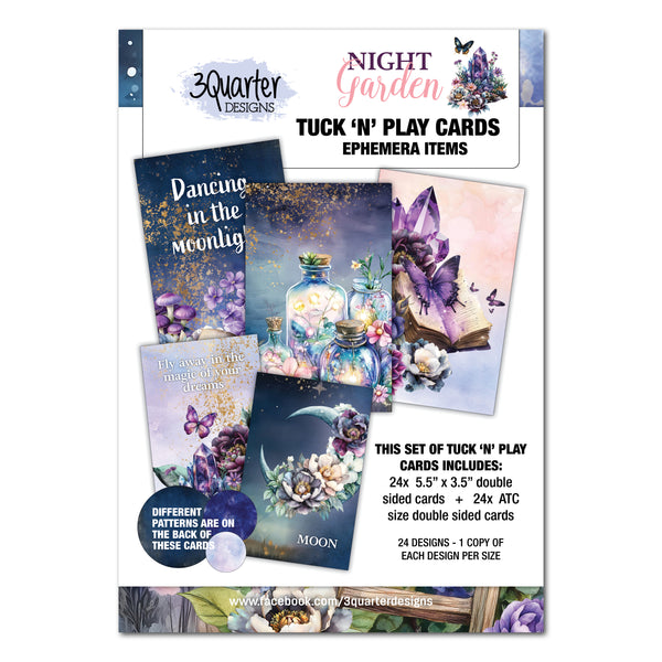3Quarter Designs - Night Garden - Tuck & Play Cards