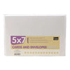 Card + Envelope Pack - White 5x7 (50 Sets)