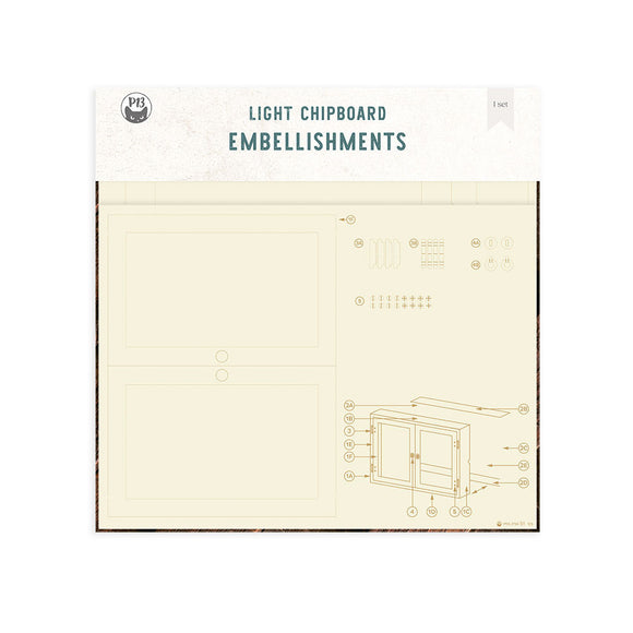 P13-ITW-51 : 3D light chipoard base  - Cabinet, 12x12