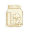 P13-ITW-58 : Light chipboard shaker base  - Jar, 6x8" (Into the Woods)