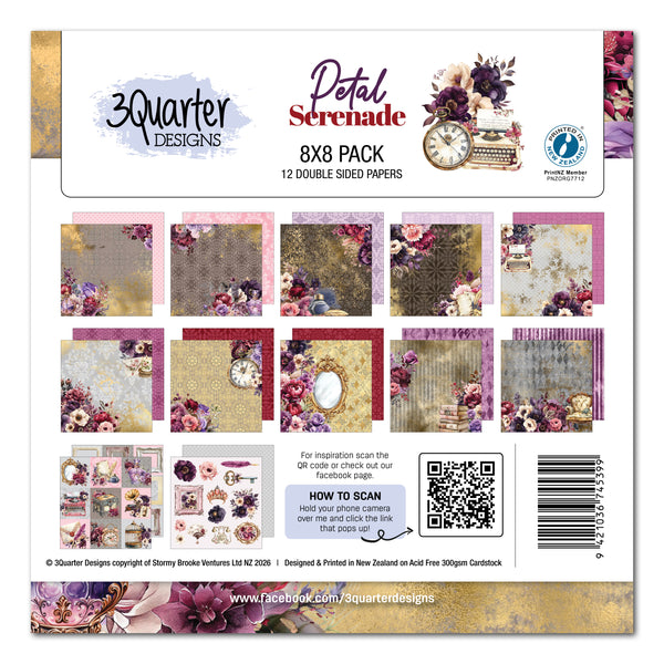 3Quarter Designs - 8" x 8" Petal Serenade Collection