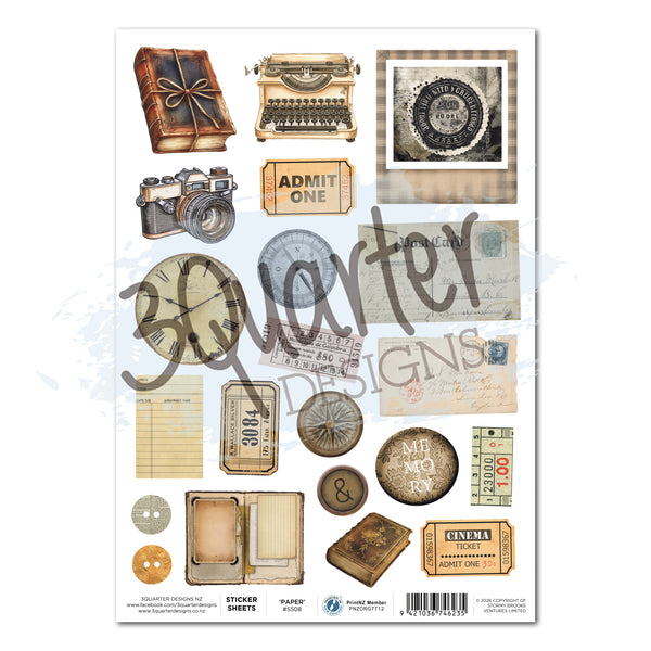 Paper Tales A4 Sticker Sheet