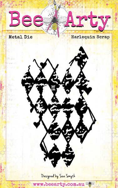 Queen of Hearts :  Harlequin Scrap Die