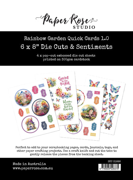 Rainbow Garden 1.0 6x8" Die Cuts & Sentiments