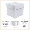 Scrapboys Exploding Box - 4" White (pack of 3)