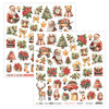 HACH-07 : Happy Christmas - 12x12 Double Sided Fussy Cutting Sheet