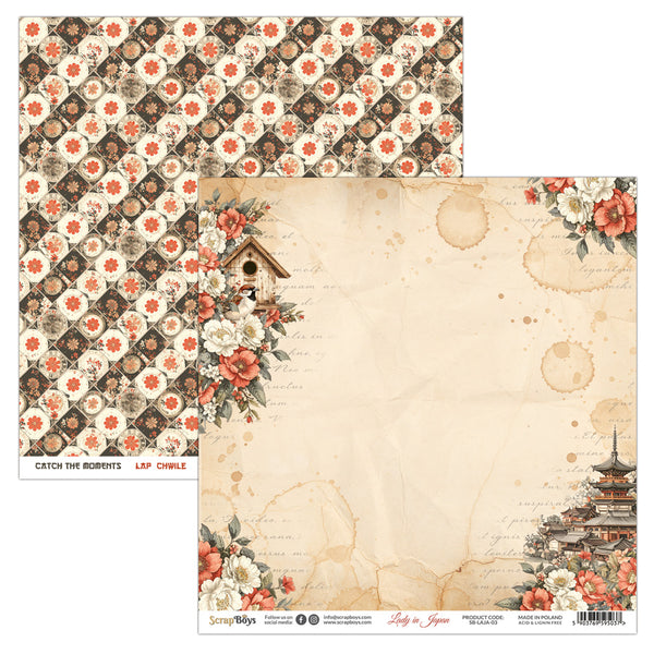 LAJA-03 : Lady in Japan - 12x12 Double Sided Paper