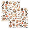 LAJA-07 : Lady in Japan - 12x12 Double Sided Fussy Cut Sheet