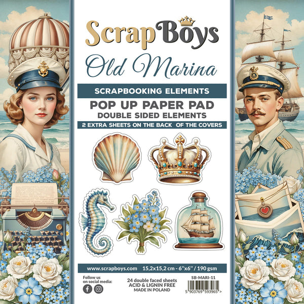 MARI-PU : Old Marina - 6 x 6 POP Up Paper Pad