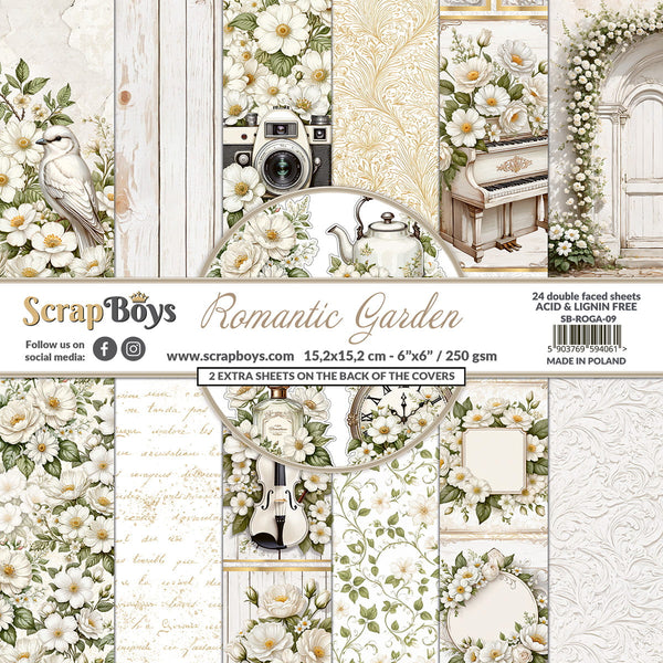 ROGA-09 : Romantic Garden - 6" x 6" Paper Pad