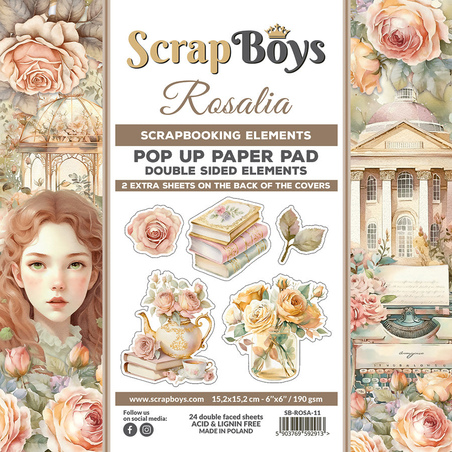 ROSA-PU : Rosalia  - 6 x 6 POP Up Paper Pad