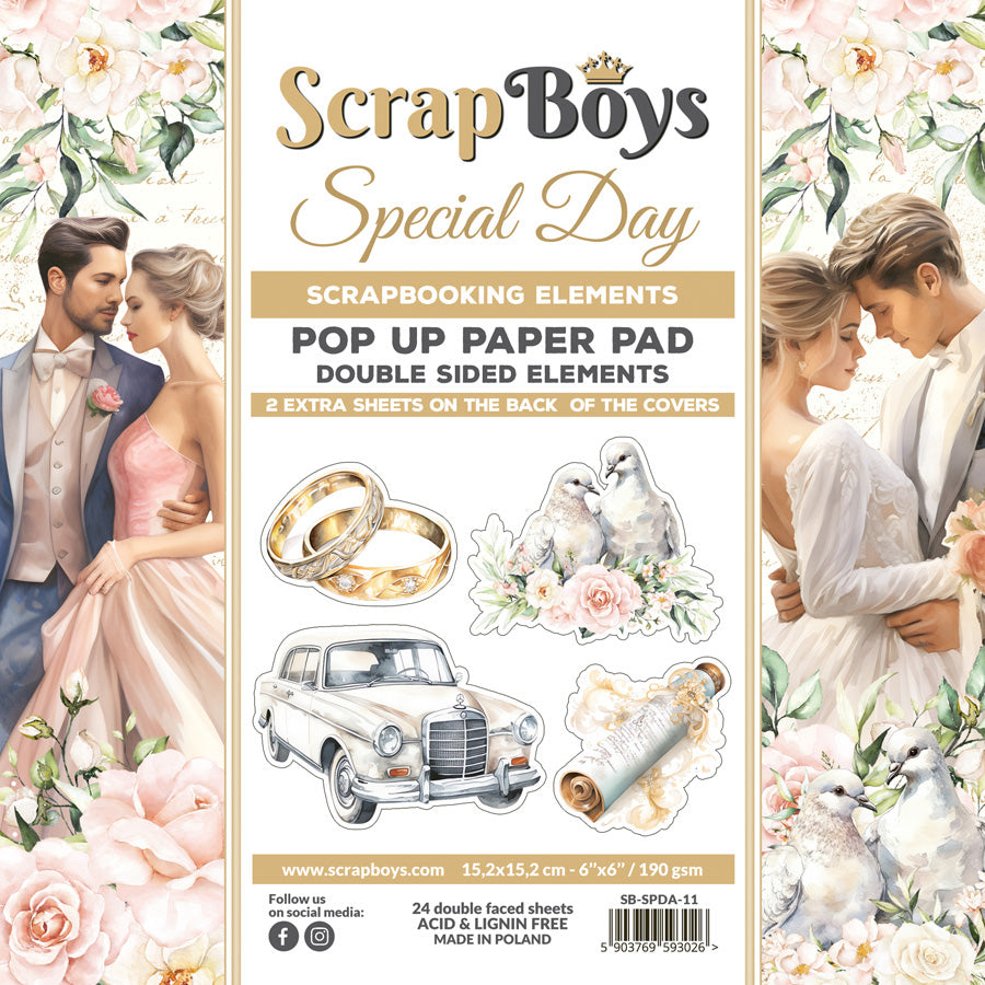 SPDA-PU : Special Day  - 6 x 6 POP Up Paper Pad