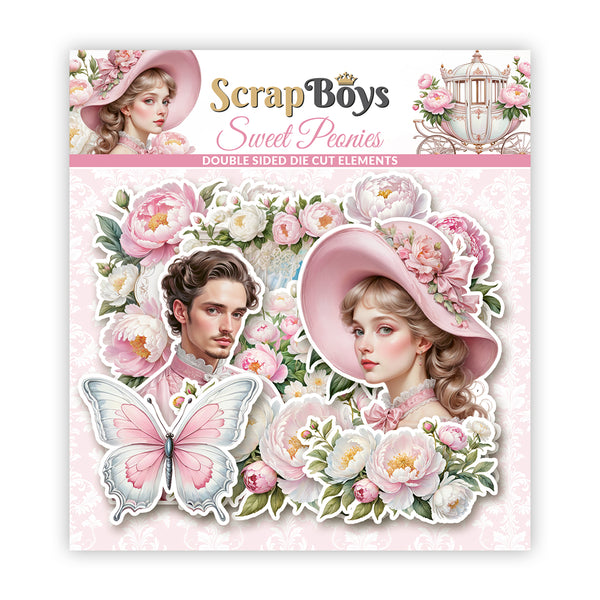 SWPE-12 : Sweet Peonies - Die Cut Pack (Double Sided) (Copy)