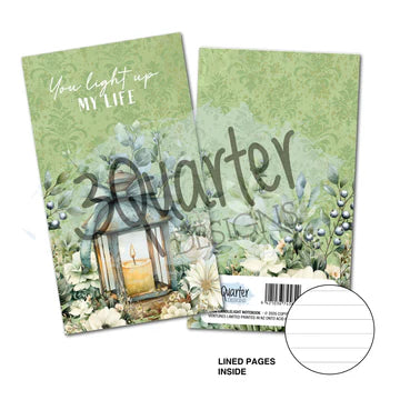 Sage Candlelight Mini Notebook (3Quarter Designs)