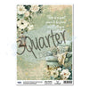 Sage Candlelight Rice Paper Sheet (3 Quarters)