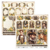 STJO-06 : Steampunk Journey  - 12x12 Scrapbooking Paper