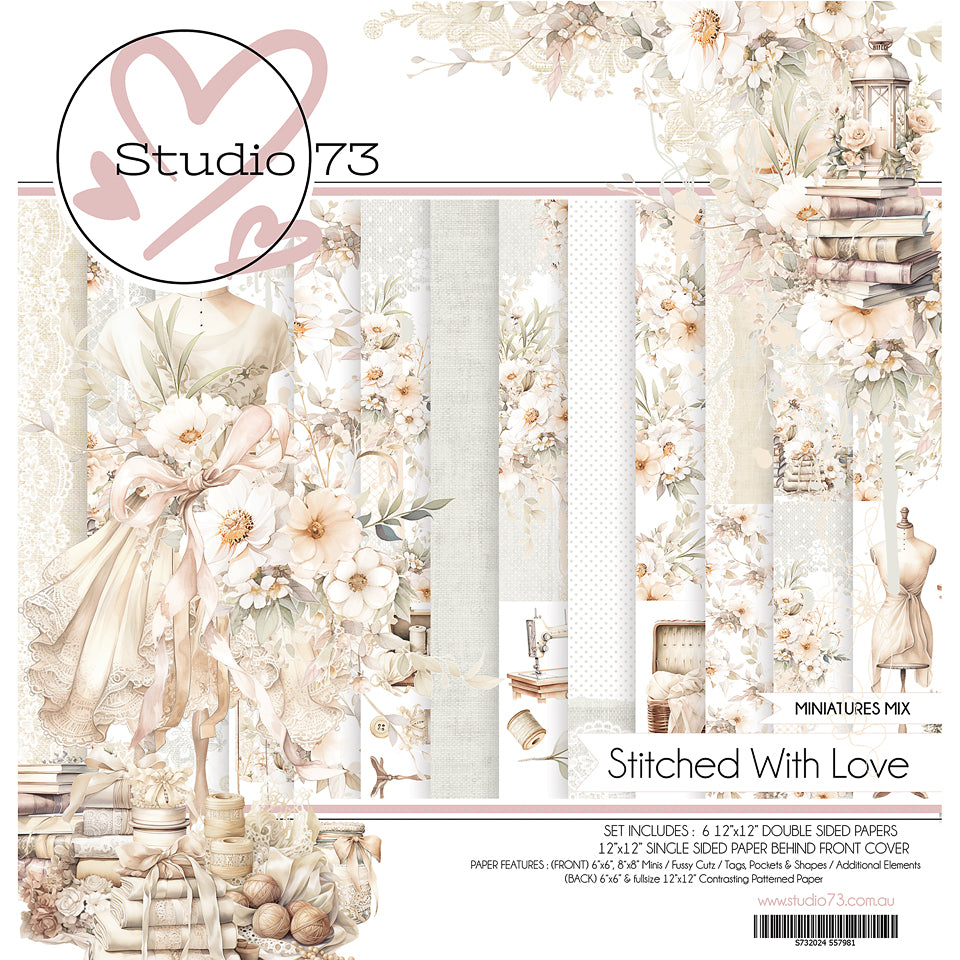 Stitched with Love Miniatures Paper Pack - Studio73