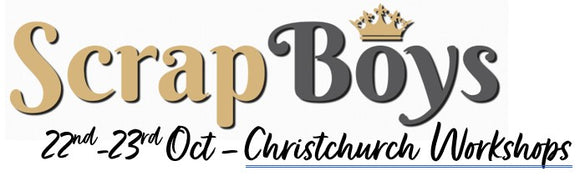 Scrapboys Christchurch Workshop Classes Sun 22nd Oct - Mon 23rd Oct 2023 - Registration of Interest