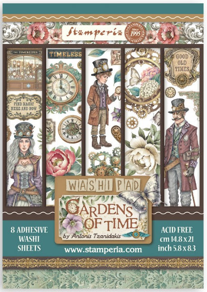 A5 Printed Washi Pad - Gardens of Time