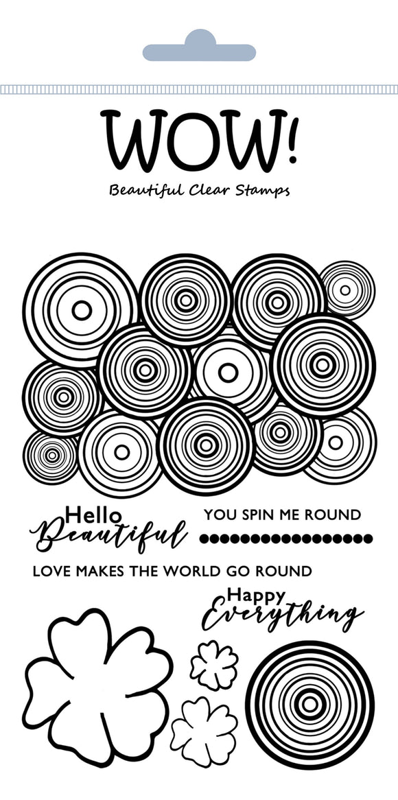 STAMPSET55 : Round & Round (by Marion Emberson) Clear Stamps for Embossing