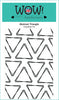 STAMPSET79 : Wow Stamp (A6) - Abstract Triangle (by Natasha Davies) Clear Stamps for Embossing