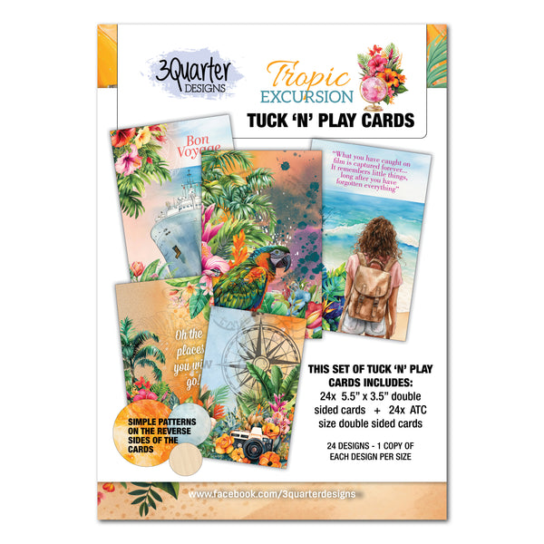 3Quarter Designs - Tropical Excursion - Tuck & Play Cards