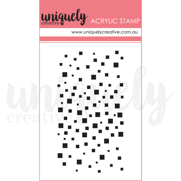 UC1868 : Mixed Squares Mark Making Stamp (Eclectic Grunge))